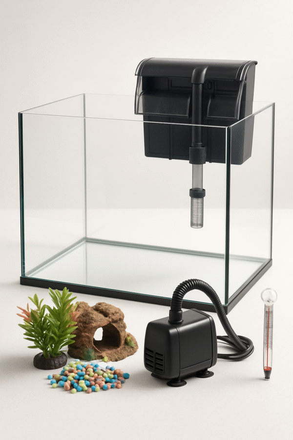 Complete Glass Aquarium Starter Kit